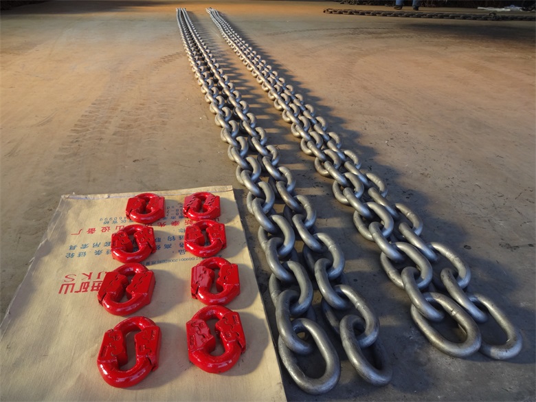 Chain of carburizing wear-resistant slag dredger